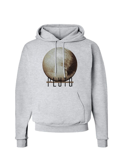 Planet Pluto Text Hoodie Sweatshirt-Hoodie-TooLoud-AshGray-Small-Davson Sales