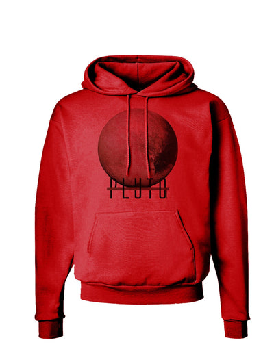 Planet Pluto Text Hoodie Sweatshirt-Hoodie-TooLoud-Red-Small-Davson Sales