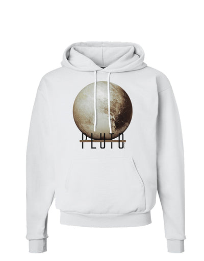 Planet Pluto Text Hoodie Sweatshirt-Hoodie-TooLoud-White-Small-Davson Sales