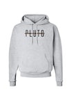 Planet Pluto Text Only Hoodie Sweatshirt-Hoodie-TooLoud-AshGray-Small-Davson Sales