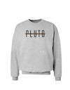 Planet Pluto Text Only Sweatshirt-Sweatshirt-TooLoud-AshGray-Small-Davson Sales