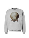 Planet Pluto Text Sweatshirt-Sweatshirt-TooLoud-AshGray-Small-Davson Sales