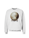 Planet Pluto Text Sweatshirt-Sweatshirt-TooLoud-White-Small-Davson Sales