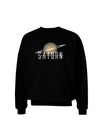 Planet Saturn Text Adult Dark Sweatshirt-Sweatshirt-TooLoud-Black-Small-Davson Sales