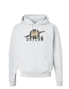 Planet Saturn Text Hoodie Sweatshirt-Hoodie-TooLoud-White-Small-Davson Sales