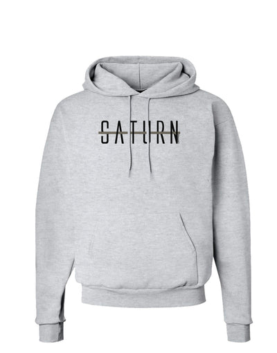 Planet Saturn Text Only Hoodie Sweatshirt-Hoodie-TooLoud-AshGray-Small-Davson Sales