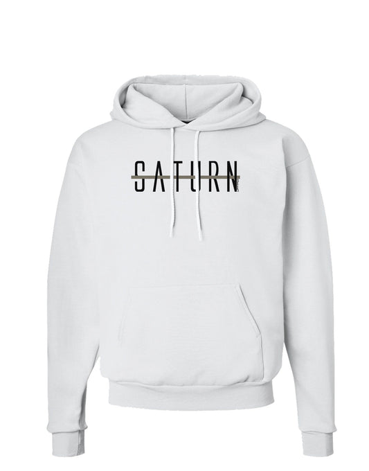 Planet Saturn Text Only Hoodie Sweatshirt-Hoodie-TooLoud-White-Small-Davson Sales
