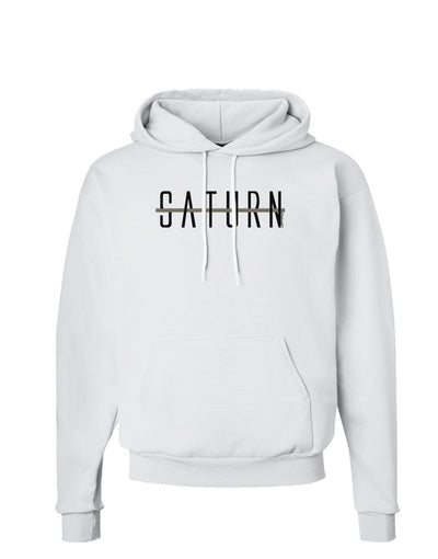 Planet Saturn Text Only Hoodie Sweatshirt-Hoodie-TooLoud-White-Small-Davson Sales