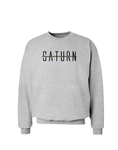 Planet Saturn Text Only Sweatshirt-Sweatshirt-TooLoud-AshGray-Small-Davson Sales