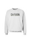 Planet Saturn Text Only Sweatshirt-Sweatshirt-TooLoud-White-Small-Davson Sales