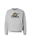 Planet Saturn Text Sweatshirt-Sweatshirt-TooLoud-AshGray-Small-Davson Sales