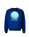 Planet Uranus Text Adult Dark Sweatshirt-Sweatshirt-TooLoud-Deep-Royal-Blue-Small-Davson Sales