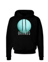 Planet Uranus Text Dark Hoodie Sweatshirt-Hoodie-TooLoud-Black-Small-Davson Sales