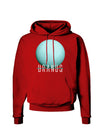 Planet Uranus Text Dark Hoodie Sweatshirt-Hoodie-TooLoud-Red-Small-Davson Sales