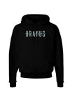 Planet Uranus Text Only Dark Hoodie Sweatshirt-Hoodie-TooLoud-Black-Small-Davson Sales