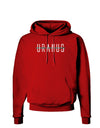 Planet Uranus Text Only Dark Hoodie Sweatshirt-Hoodie-TooLoud-Red-Small-Davson Sales