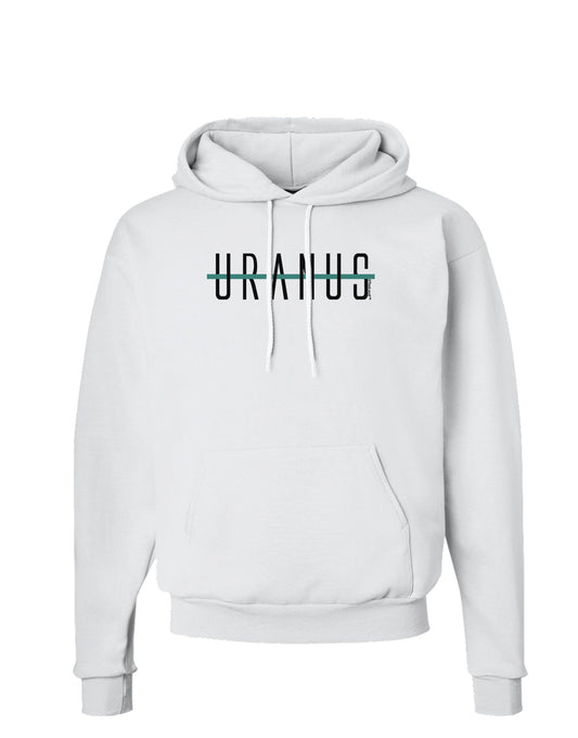 Planet Uranus Text Only Hoodie Sweatshirt-Hoodie-TooLoud-White-Small-Davson Sales