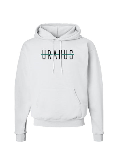 Planet Uranus Text Only Hoodie Sweatshirt-Hoodie-TooLoud-White-Small-Davson Sales