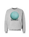 Planet Uranus Text Sweatshirt-Sweatshirt-TooLoud-AshGray-Small-Davson Sales