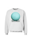 Planet Uranus Text Sweatshirt-Sweatshirt-TooLoud-White-Small-Davson Sales