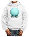 Planet Uranus Text Youth Hoodie Pullover Sweatshirt-Youth Hoodie-TooLoud-White-XS-Davson Sales