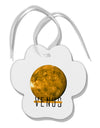 Planet Venus Text Paw Print Shaped Ornament by TooLoud-Ornament-TooLoud-White-Davson Sales