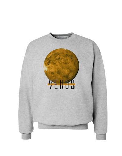 Planet Venus Text Sweatshirt-Sweatshirt-TooLoud-AshGray-Small-Davson Sales