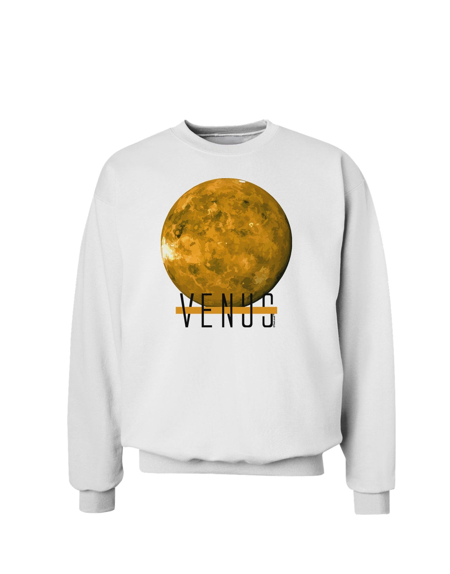 Planet Venus Text Sweatshirt-Sweatshirt-TooLoud-White-Small-Davson Sales