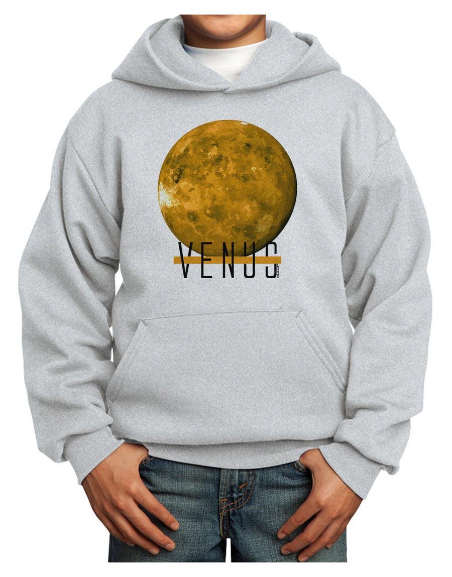 Planet Venus Text Youth Hoodie Pullover Sweatshirt-Youth Hoodie-TooLoud-White-XS-Davson Sales