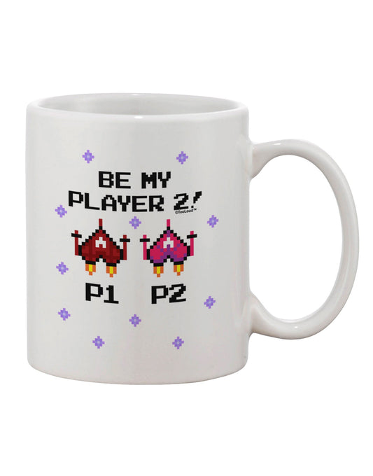Player 2 Companion - Exquisite 11 oz Coffee Mug - TooLoud-11 OZ Coffee Mug-TooLoud-White-Davson Sales