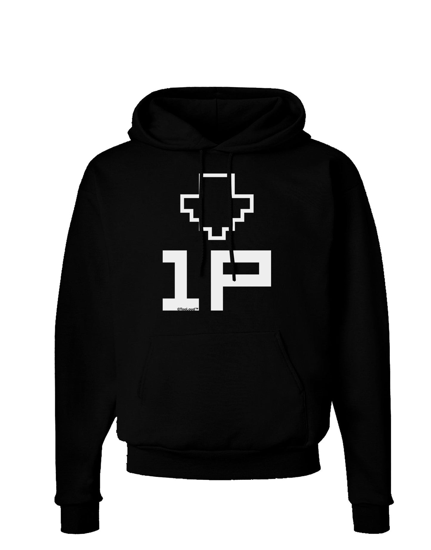 Player One Couples Design Dark Hoodie Sweatshirt-Hoodie-TooLoud-Black-Small-Davson Sales
