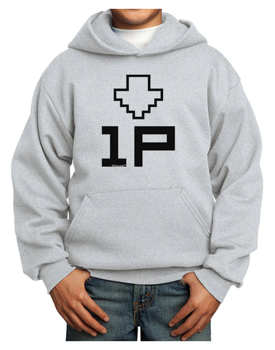 Player One Couples Design Youth Hoodie Pullover Sweatshirt-Youth Hoodie-TooLoud-Ash-XS-Davson Sales