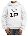 Player One Couples Design Youth Hoodie Pullover Sweatshirt-Youth Hoodie-TooLoud-White-XS-Davson Sales