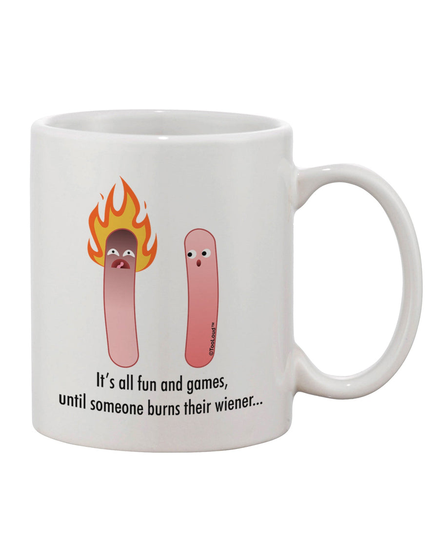 Playful and Entertaining - Wiener Printed 11 oz Coffee Mug by TooLoud-11 OZ Coffee Mug-TooLoud-White-Davson Sales