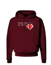 Please Don't Break My Heart Code Dark Hoodie Sweatshirt-Hoodie-TooLoud-Maroon-Small-Davson Sales