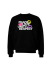 PLUR Distressed Text Adult Dark Sweatshirt-Sweatshirts-TooLoud-Black-Small-Davson Sales