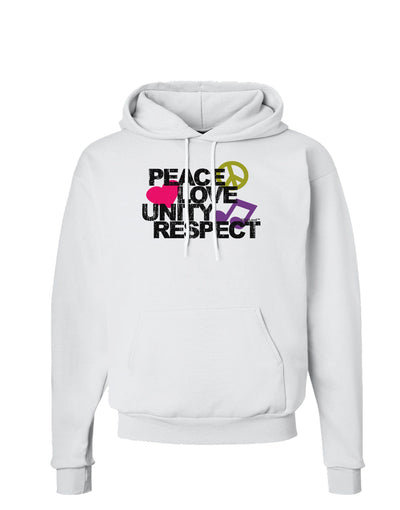 PLUR Distressed Text Hoodie Sweatshirt-Hoodie-TooLoud-White-Small-Davson Sales