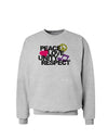 PLUR Distressed Text Sweatshirt-Sweatshirts-TooLoud-AshGray-Small-Davson Sales