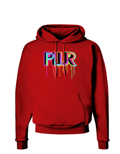 PLUR Paint Dark Hoodie Sweatshirt-Hoodie-TooLoud-Red-Small-Davson Sales