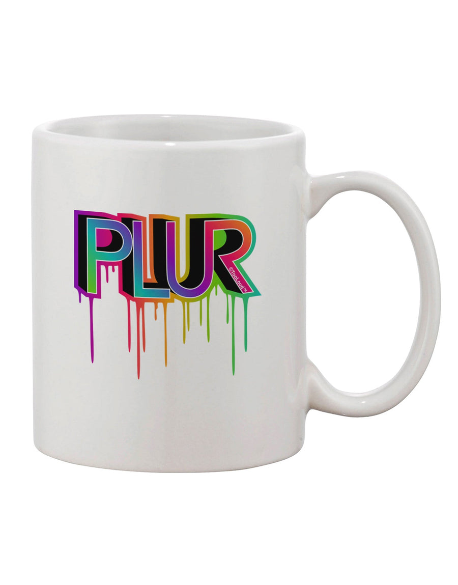 PLUR Paint Printed 11 oz Coffee Mug - Expertly Crafted Drinkware-11 OZ Coffee Mug-TooLoud-White-Davson Sales