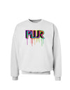 PLUR Paint Sweatshirt-Sweatshirts-TooLoud-White-Small-Davson Sales