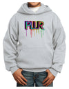 PLUR Paint Youth Hoodie Pullover Sweatshirt-Youth Hoodie-TooLoud-Ash-XS-Davson Sales