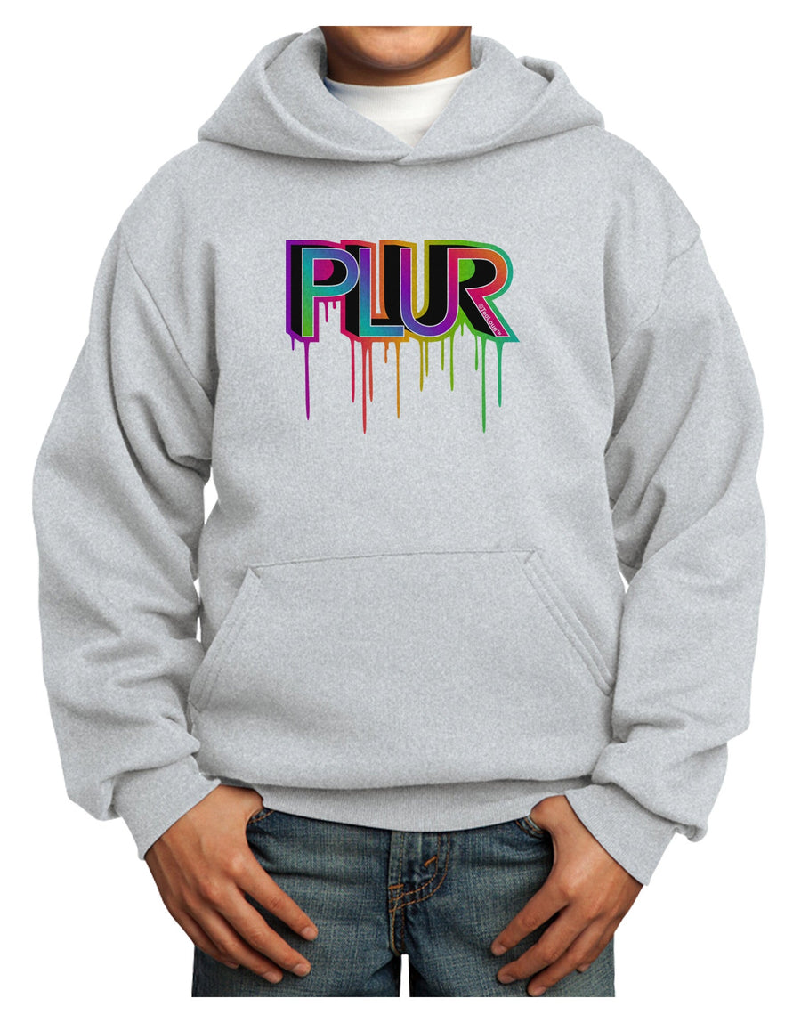 PLUR Paint Youth Hoodie Pullover Sweatshirt-Youth Hoodie-TooLoud-White-XS-Davson Sales