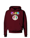 PLUR Rainbow Dark Hoodie Sweatshirt-Hoodie-TooLoud-Maroon-Small-Davson Sales