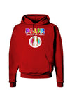 PLUR Rainbow Dark Hoodie Sweatshirt-Hoodie-TooLoud-Red-Small-Davson Sales