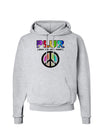 PLUR Rainbow Hoodie Sweatshirt-Hoodie-TooLoud-AshGray-Small-Davson Sales