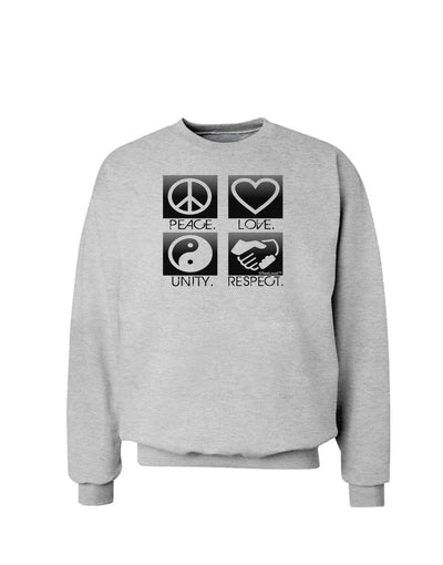 PLUR Squares BnW Sweatshirt-Sweatshirts-TooLoud-AshGray-Small-Davson Sales