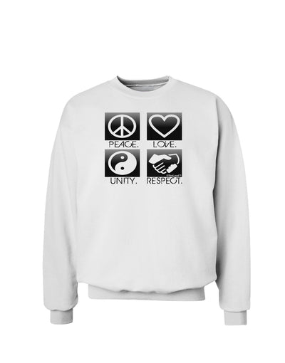 PLUR Squares BnW Sweatshirt-Sweatshirts-TooLoud-White-Small-Davson Sales