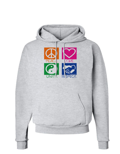 PLUR Squares Color Hoodie Sweatshirt-Hoodie-TooLoud-AshGray-Small-Davson Sales