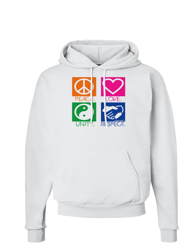 PLUR Squares Color Hoodie Sweatshirt-Hoodie-TooLoud-White-Small-Davson Sales